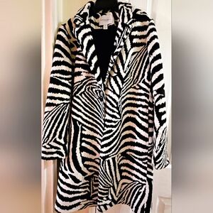 Stylish Zebra Print Women's Jacket